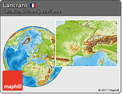 Physical Location Map of Lancrans