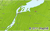 Physical Map of Lavaltrie
