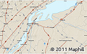Shaded Relief Map of Lavaltrie