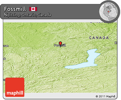 Physical Panoramic Map of Fossmill