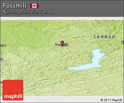 Physical Panoramic Map of Fossmill