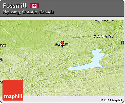 Physical Panoramic Map of Fossmill