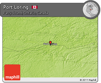 Physical 3D Map of Port Loring