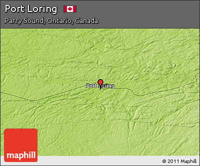 Physical 3D Map of Port Loring