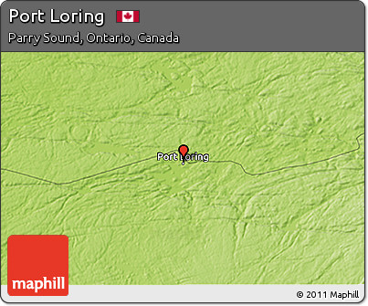 Physical 3D Map of Port Loring