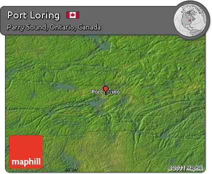 Satellite Map of Port Loring