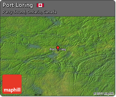 Satellite Map of Port Loring