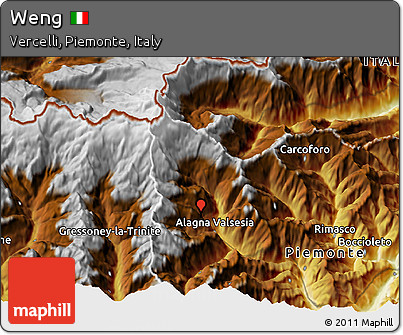 Physical 3D Map of Weng