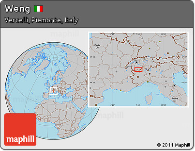 Gray Location Map of Weng