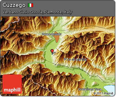 Physical 3D Map of Cuzzego