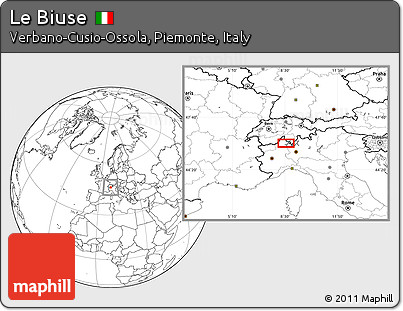 Blank Location Map of Le Biuse