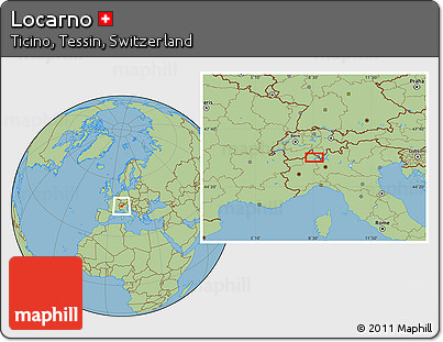Savanna Style Location Map of Locarno