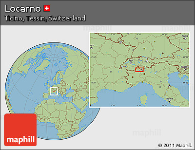 Savanna Style Location Map of Locarno