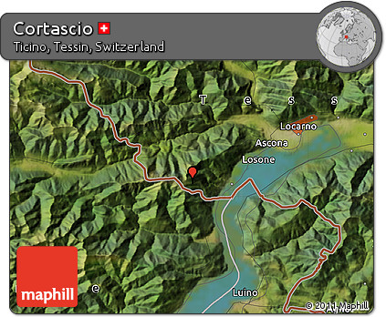 Satellite Map of Cortascio