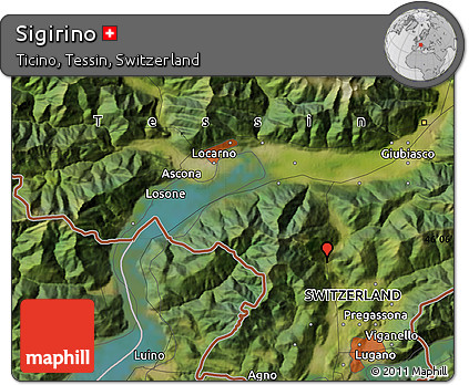 Satellite Map of Sigirino