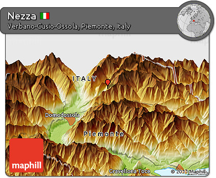 Physical Panoramic Map of Nezza