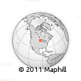 Outline Map of the Area around 46° 1' 3" N, 94° 16' 30" W, rectangular outline
