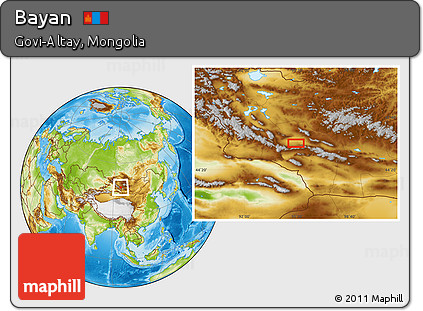 Physical Location Map of Bayan