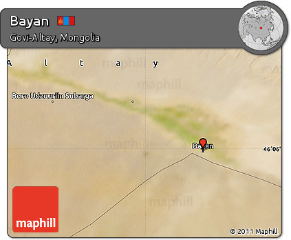 Satellite Map of Bayan