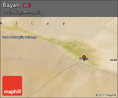 Satellite Map of Bayan