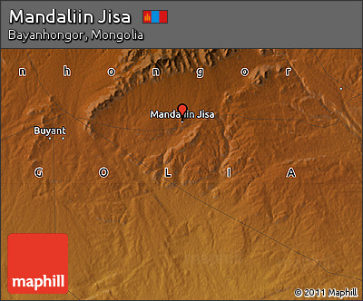 Physical Map of Mandaliin Jisa