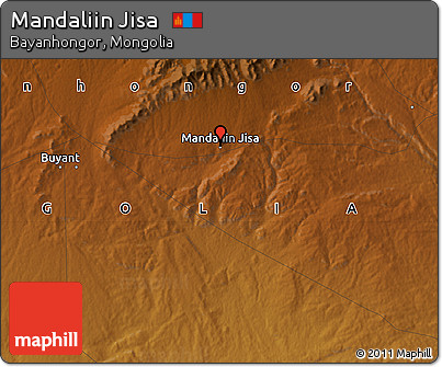 Physical Map of Mandaliin Jisa