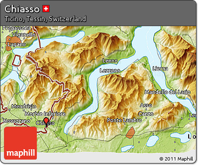Physical 3D Map of Chiasso