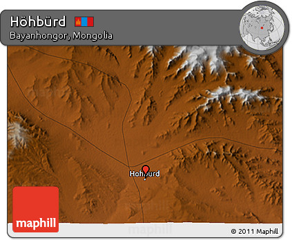 Physical 3D Map of Höhbürd