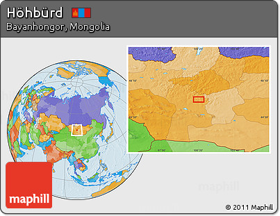 Political Location Map of Höhbürd