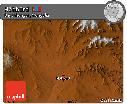 Physical Map of Höhbürd