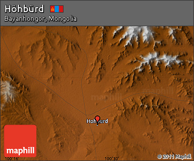 Physical Map of Höhbürd