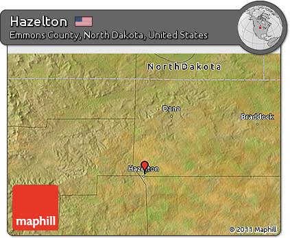 Satellite 3D Map of Hazelton