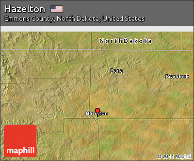 Satellite 3D Map of Hazelton