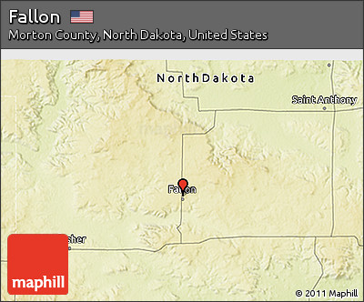 Physical 3D Map of Fallon