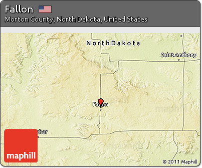 Physical 3D Map of Fallon