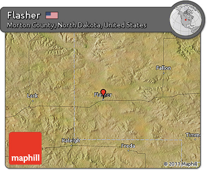Satellite 3D Map of Flasher