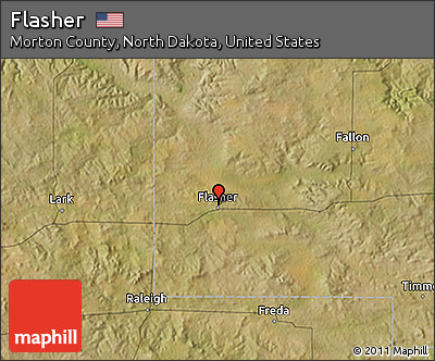 Satellite 3D Map of Flasher
