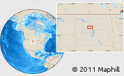 Shaded Relief Location Map of Timmer