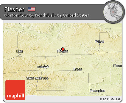 Physical Panoramic Map of Flasher
