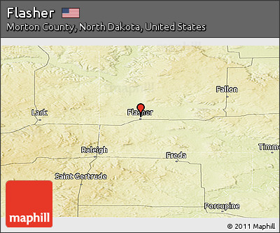 Physical Panoramic Map of Flasher