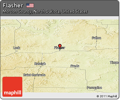 Physical Panoramic Map of Flasher