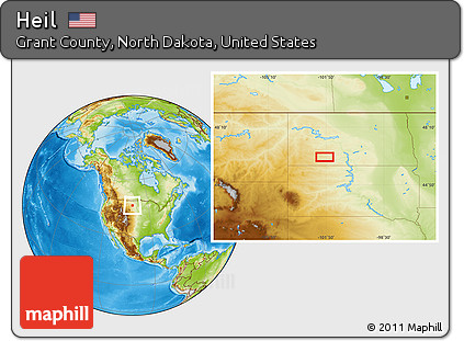 Physical Location Map of Heil