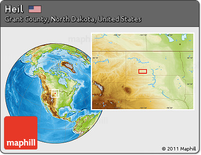Physical Location Map of Heil