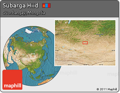 Satellite Location Map of Subarga Hiid