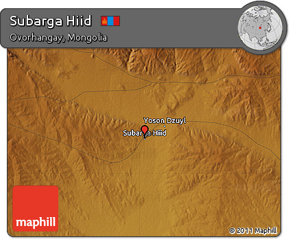 Physical Map of Subarga Hiid