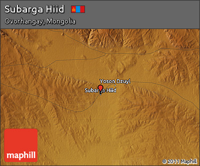 Physical Map of Subarga Hiid