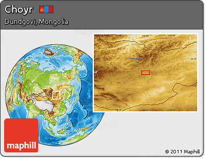 Physical Location Map of Choyr