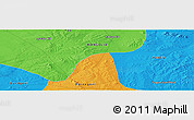 Political Panoramic Map of the area around 46° 26' 14" N, 108° 52' 30" E