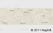 Shaded Relief Panoramic Map of the area around 46° 26' 14" N, 108° 52' 30" E