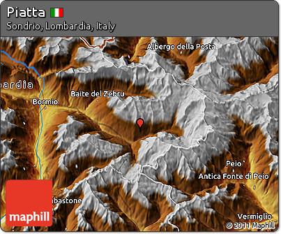 Physical 3D Map of Piatta
